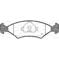 BPA0119.20 OPEN PARTS Комплект гальмівних колодок дисковий гальм