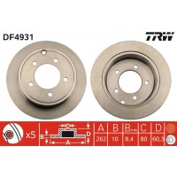 DF4931 TRW Гальмівний диск