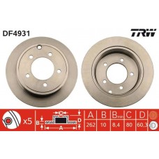 DF4931 TRW Гальмівний диск