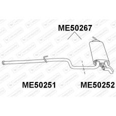 ME50267 VENEPORTE Глушник вихлопних газів кінцевий