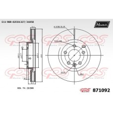 871092 MAXTECH Гальмівний диск