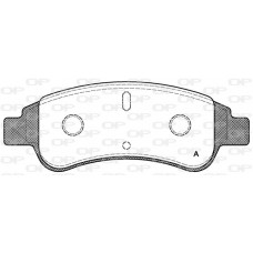BPA0840.30 OPEN PARTS Комплект гальмівних колодок дисковий гальм