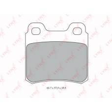 BD-5909 LYNXauto Комплект гальмівних колодок дисковий гальм