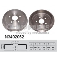 N3402062 NIPPARTS Гальмівний барабан