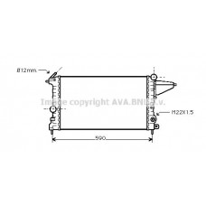 OLA2161 AVA QUALITY COOLING Радіатор охолодження двигуна