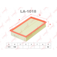 Повітряний фільтр LYNXauto LA-1018