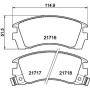 8DB 355 016-551 HELLA Комплект гальмівних колодок, дискове гальмо