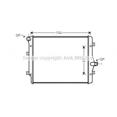 VN2208 AVA QUALITY COOLING Радіатор охолодження двигуна