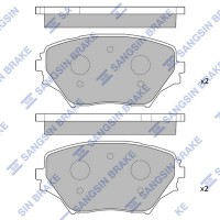SP1233 Hi-Q КомплеК т гальмівних колодок, дискове гальмо