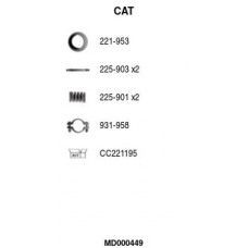 MD000449 FA1 Катализатор
