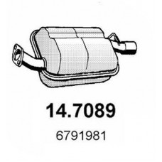 14.7089 ASSO Глушник вихлопних газів кінцевий