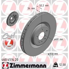 460.4514.20 ZIMMERMANN Гальмівний диск