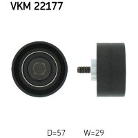 VKM 22177 SKF Паразитный / Ведущий ролик, Зубчастий ремінь
