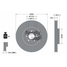 BDS1513 BENDIX Braking Гальмівний диск