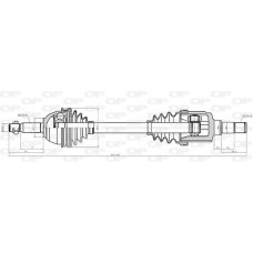 DRS6411.00 OPEN PARTS Привідний вал