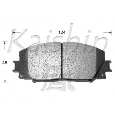FK2252 KAISHIN Комплект гальмівних колодок дисковий гальм