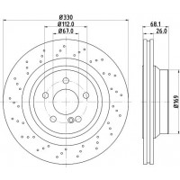 8DD 355 126-401 HELLA Гальмівний диск