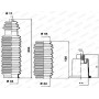 K150043 MOOG Комплект пильника рульове управління