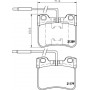 8DB 355 007-811 HELLA Комплект гальмівних колодок, дискове гальмо