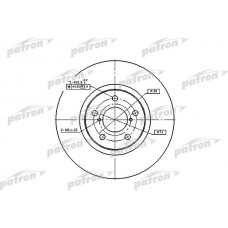 PBD1437 PATRON Гальмівний диск
