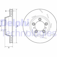 BG9165C DELPHI Гальмівний диск