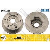 6017265 GIRLING Гальмівний диск