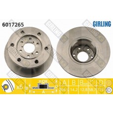 6017265 GIRLING Гальмівний диск