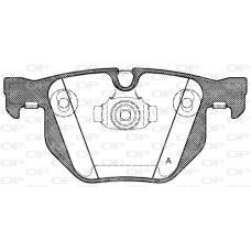BPA0381.61 OPEN PARTS КомплеК т гальмівних колодок, дискове гальмо