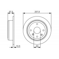 0 986 479 S08 BOSCH Гальмівний диск