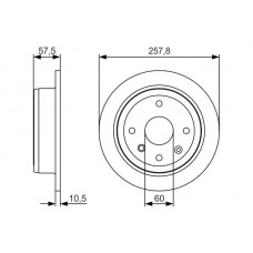 0 986 479 S08 BOSCH Гальмівний диск