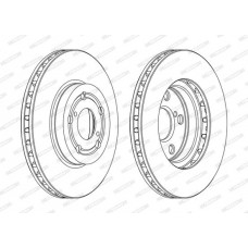 DDF1064C FERODO Гальмівний диск