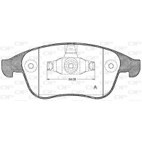 BPA1350.00 OPEN PARTS Комплект гальмівних колодок дисковий гальм