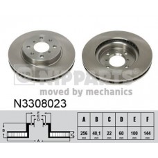 N3308023 NIPPARTS Гальмівний диск