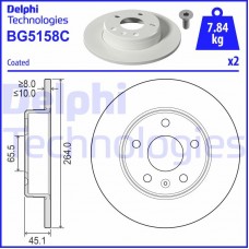 BG5158C DELPHI Гальмівний диск