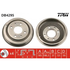 DB4295 TRW Гальмівний барабан