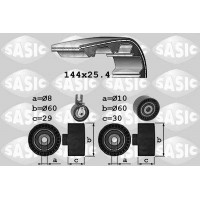 1750017 SASIC Комплект ременя ГРМ