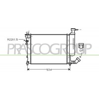 CI032R002 PRASCO Радіатор охолодження двигуна