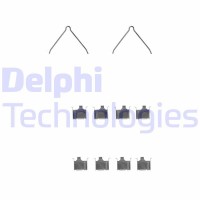 LX0229 DELPHI Комплектуючі колодки дискового гальма