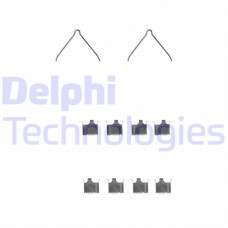 LX0229 DELPHI Комплектуючі колодки дискового гальма