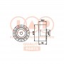 127-20031 IAP QUALITY PARTS Натяжний ролик ремінь ГРМ