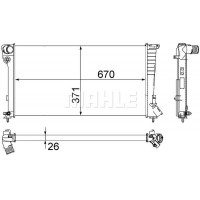 CR 504 000S MAHLE Радіатор охолодження двигуна