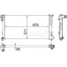 CR 504 000S MAHLE Радіатор охолодження двигуна