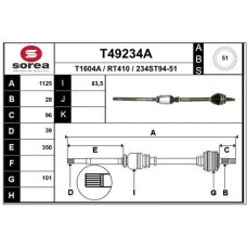 T49234A EAI Привідний вал