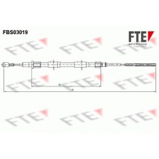 9250108 FTE Тросик, cтояночный тормоз