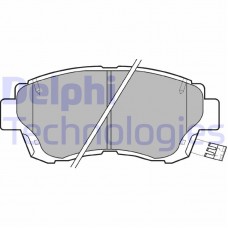 LP936 DELPHI Комплект гальмівних колодок дисковий гальм