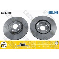 6042301 GIRLING Гальмівний диск