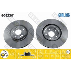 6042301 GIRLING Гальмівний диск