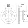 8DD 355 101-471 HELLA PAGID Гальмівний диск