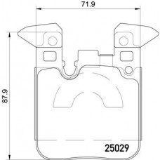 P 06 087X BREMBO Комплект гальмівних колодок дисковий гальм