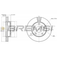 CD6780V BREMSI Гальмівний диск